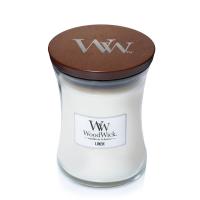 WoodWick Linen Medium Hourglass Candle Extra Image 1 Preview